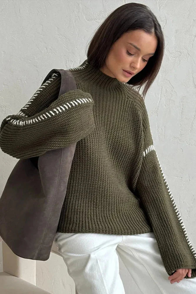 Patchwork Knit Jumper