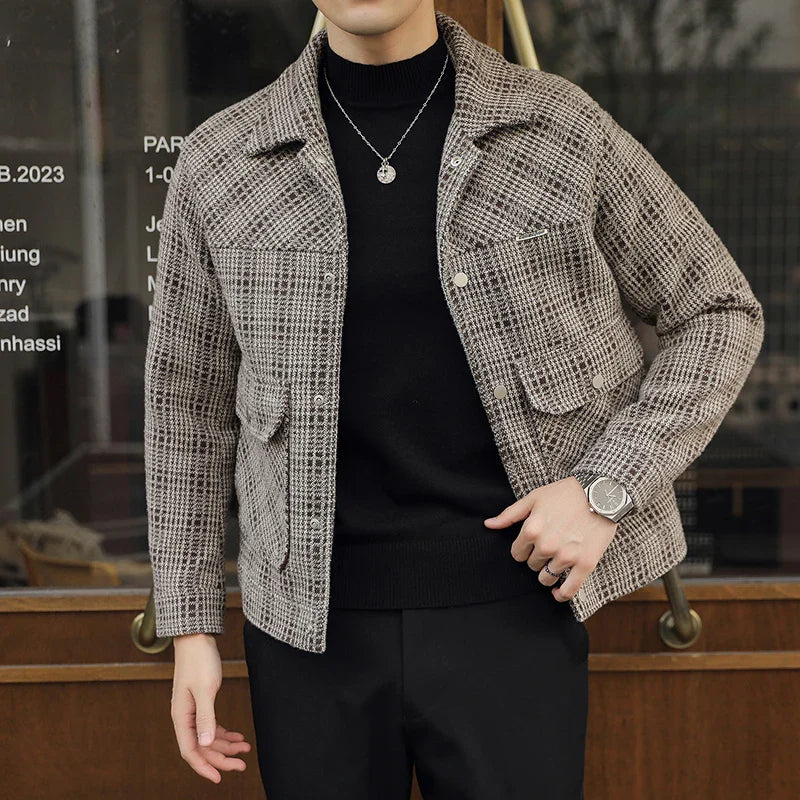 Twill Plaid Jacket