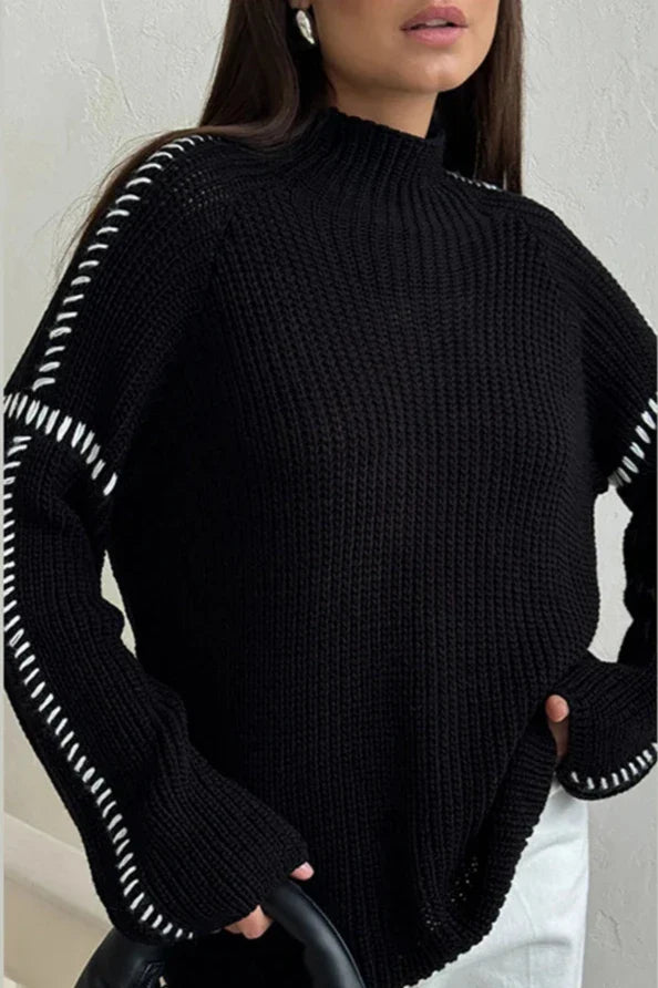 Patchwork Knit Jumper